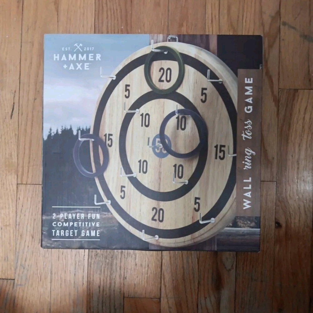 Hammer + Axe Game Wall Ring Toss Game